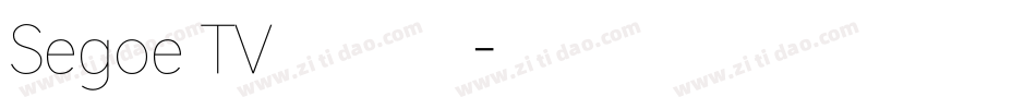 Segoe TV兰亭黑字体转换